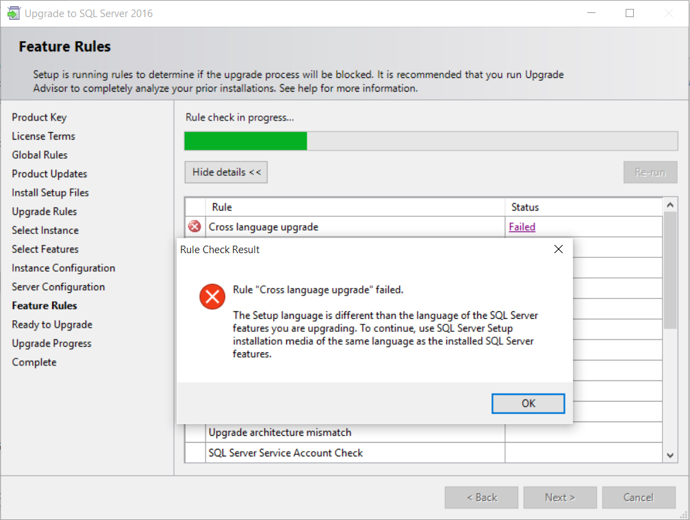 SQLServer 2016 non si avvia 12