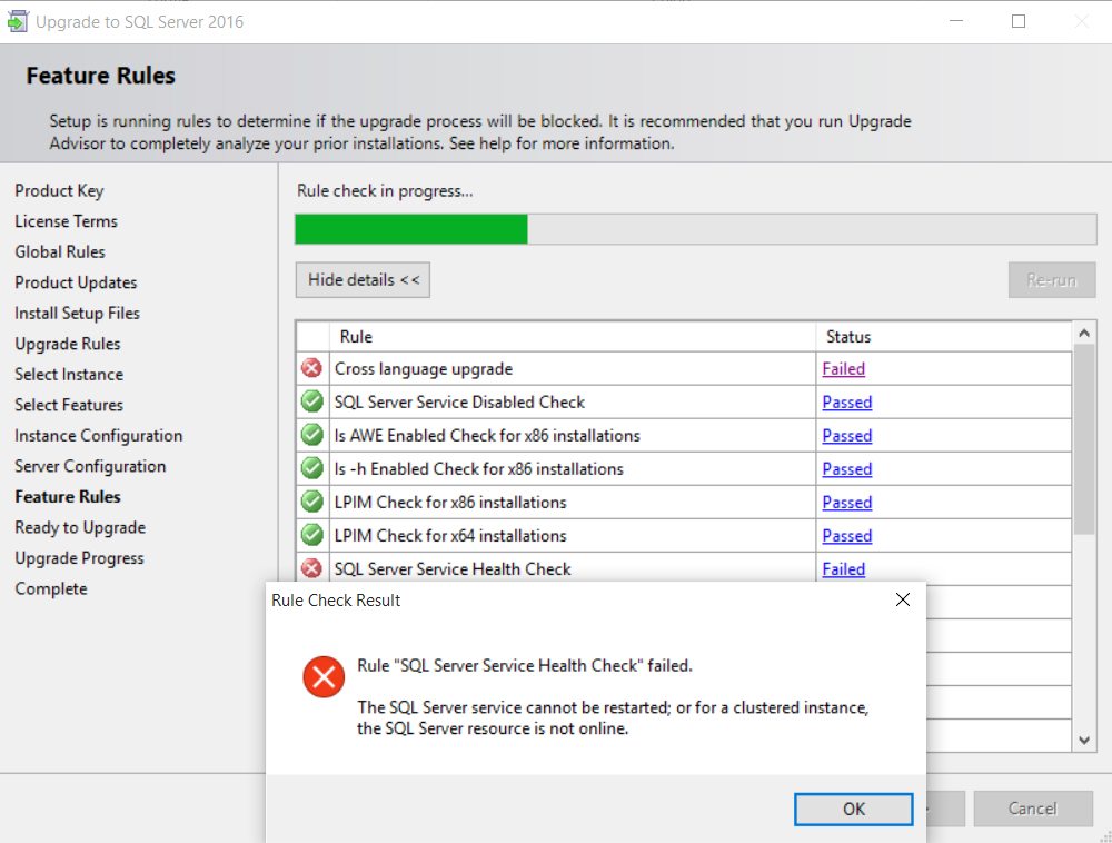 SQLServer 2016 non si avvia 13
