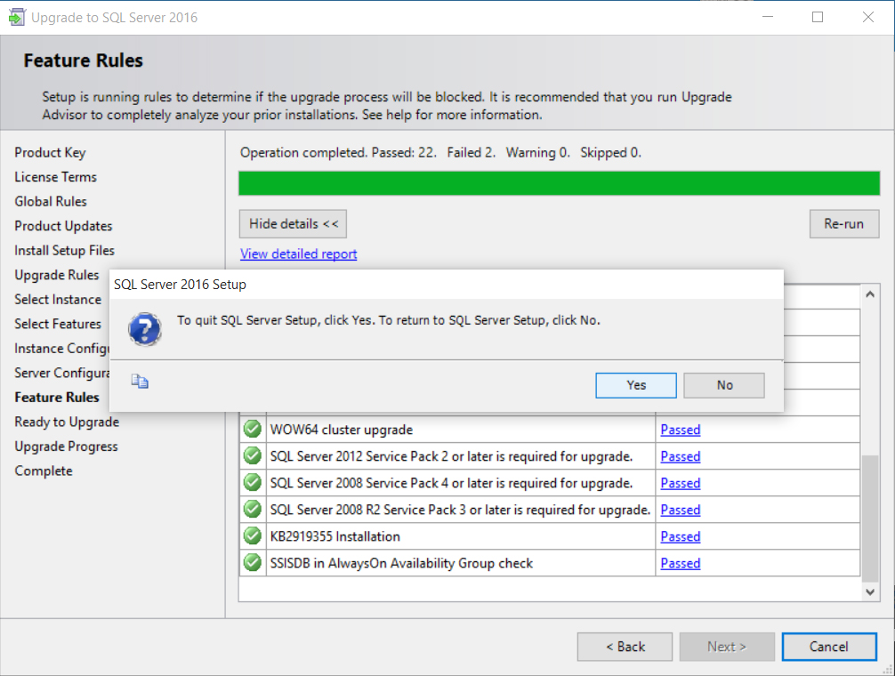SQLServer 2016 non si avvia 14